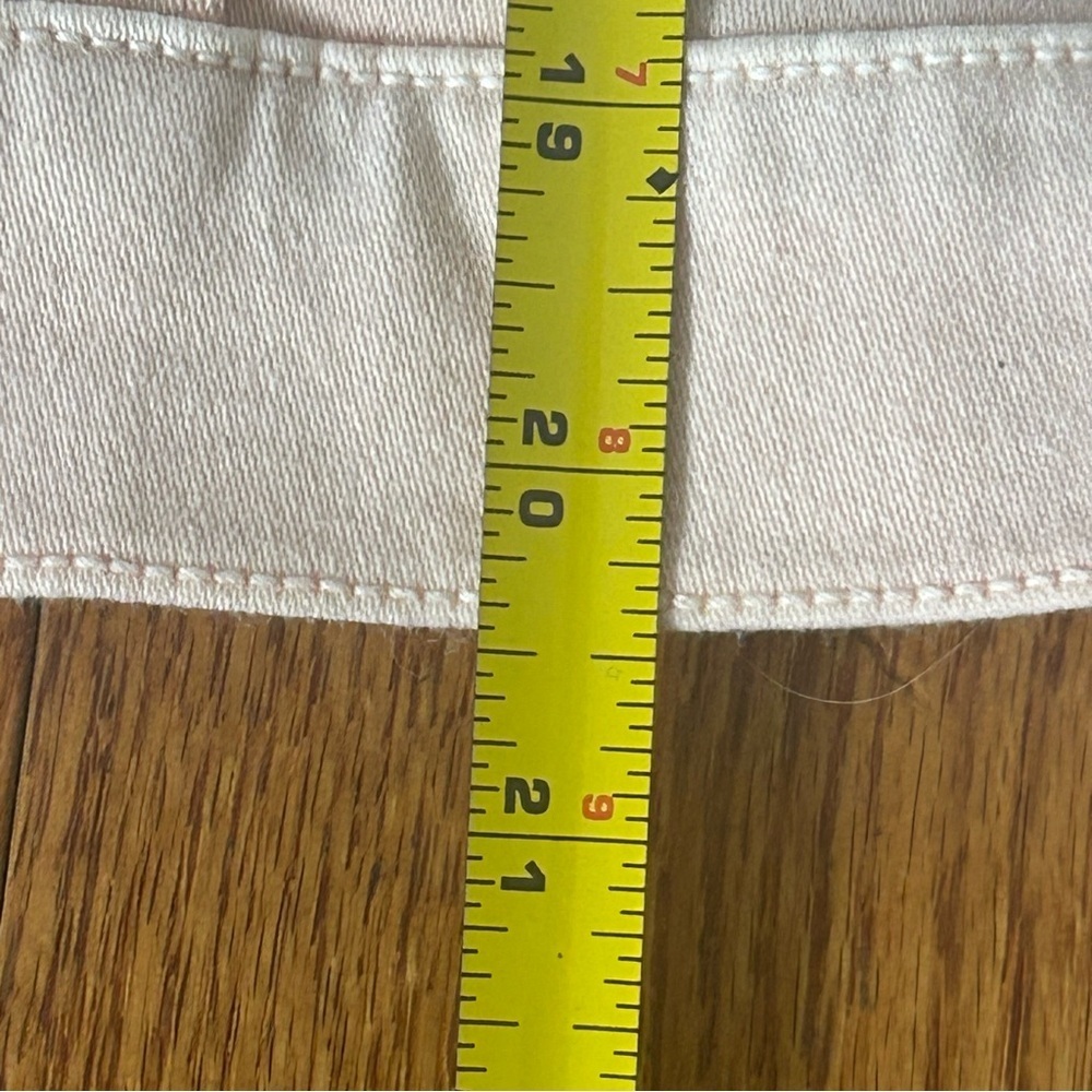 MICHAEL KORS Long Sleeve Large Pink Logo Hardware Stretch Denim Jacket Feminine - Picture 10 of 12
